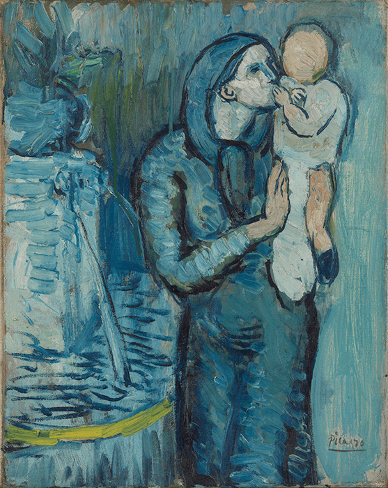 Pablo Picasso, Mother and Child by a Fountain, 1901, Metropolitan Museum of Art, New York. Image: © The Metropolitan Museum of Art/Art Resource/Scala, Florence, Artwork: © Succession Picasso/DACS, London 2022